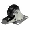 80mm Lenkrolle mit Stop, schwarz