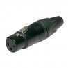 xLR Stecker Female 3 polig, Schwarz