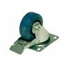 80mm Lenkrolle Blau mit Stop